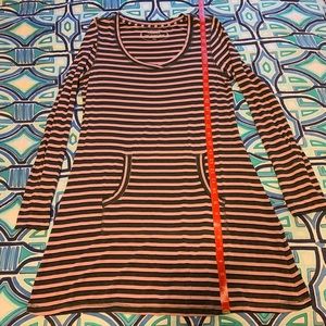 Soma Tunic, minidress, Pink, & Gray